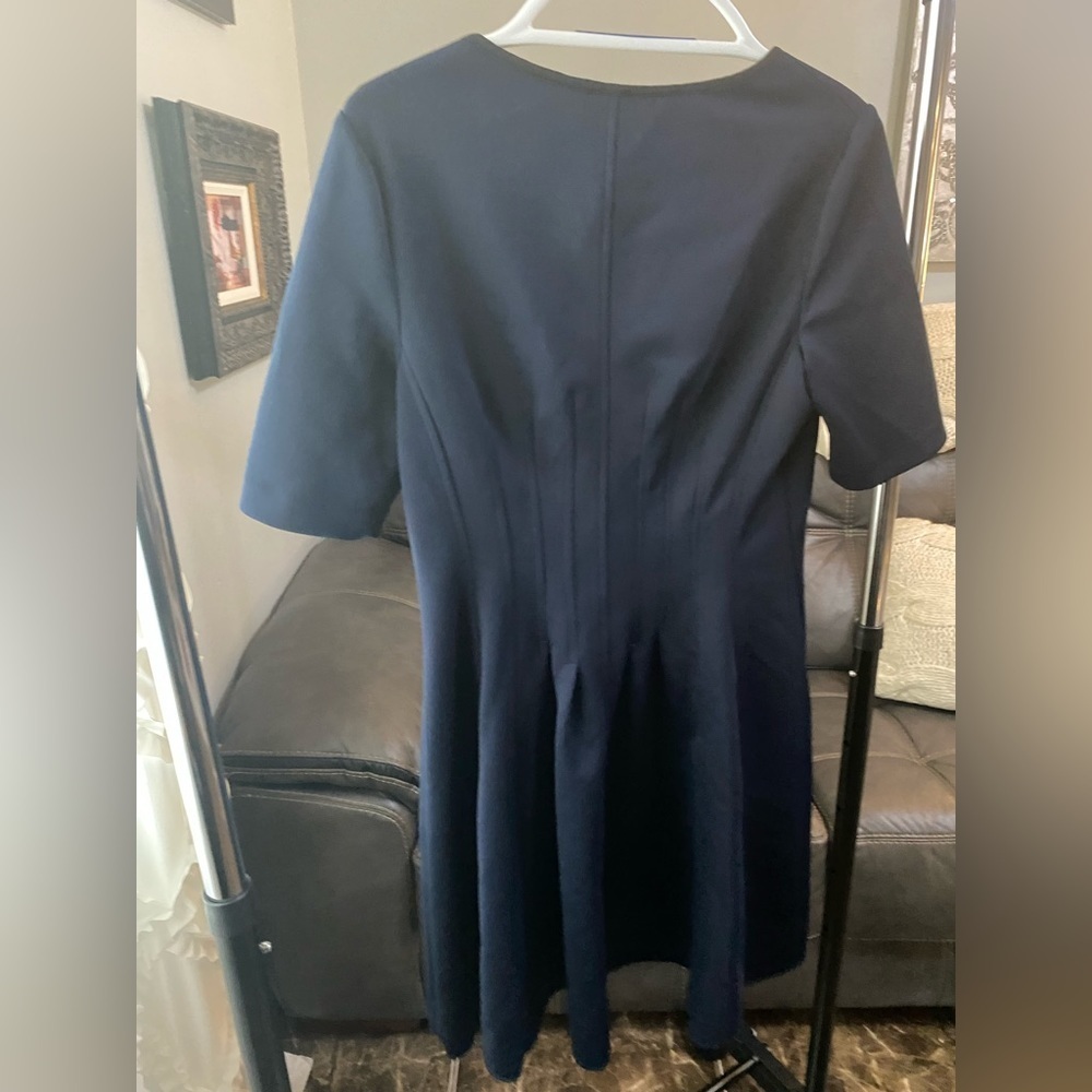 Betsey Zip-Front Fit-and-Flare Dress, Size 10 - Picture 8 of 12